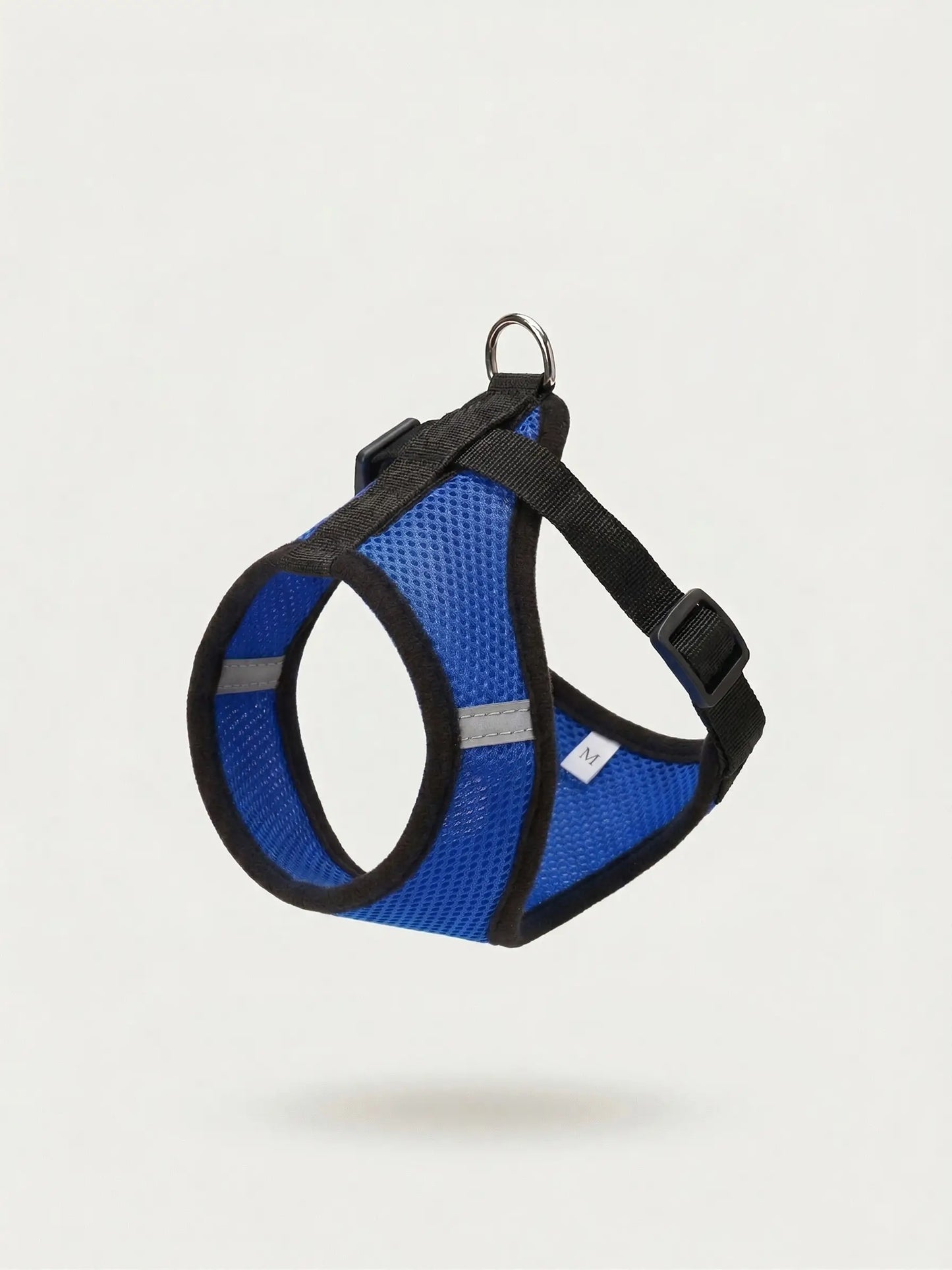 Set ham mesh respirabil pentru căței + lesă 1.5m, ajustare rapidă, albastru
