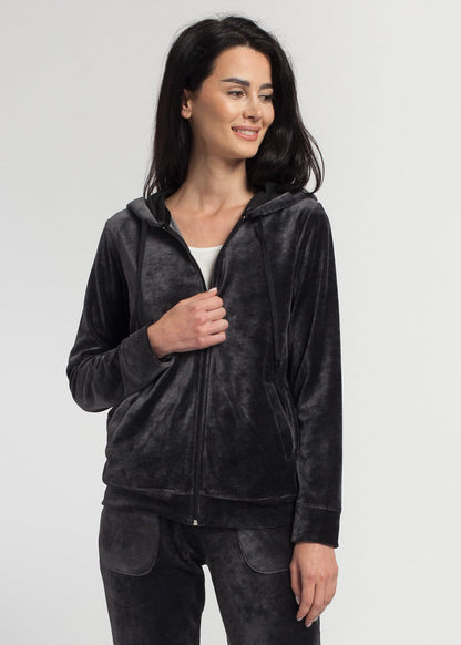 Hanorac Damă Velvet Negru