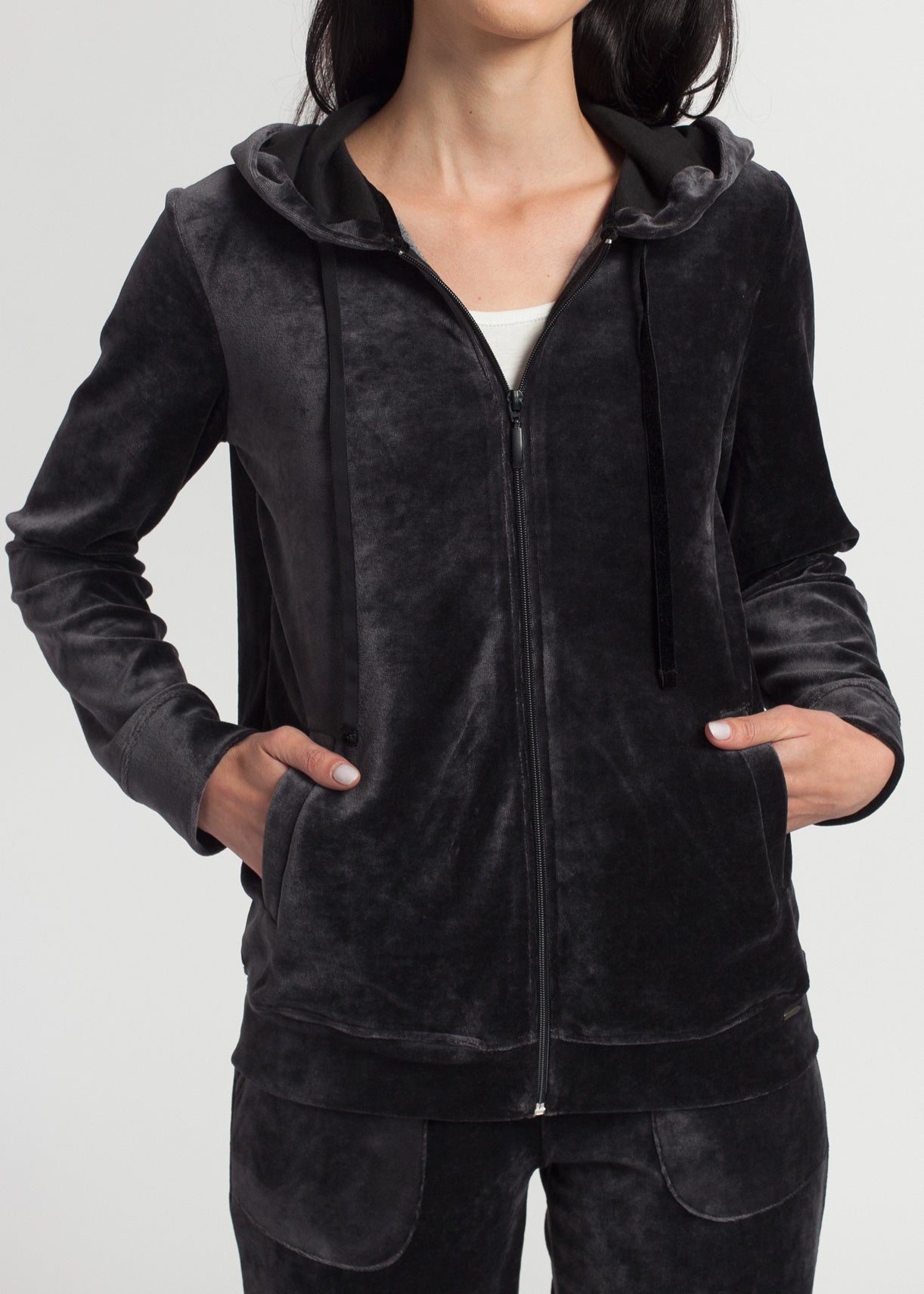 Hanorac Damă Velvet Negru