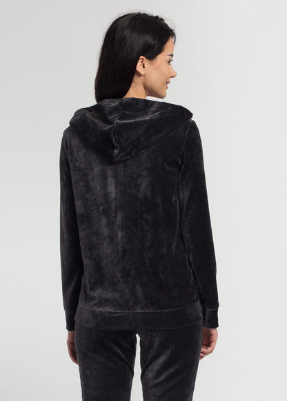 Hanorac Damă Velvet Negru