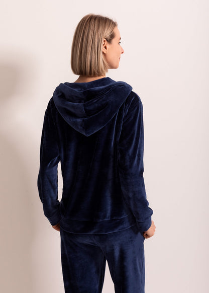 Hanorac Damă Velvet Bleumarin
