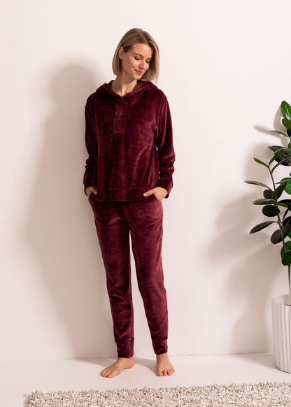 Hanorac Damă Velvet Bordo