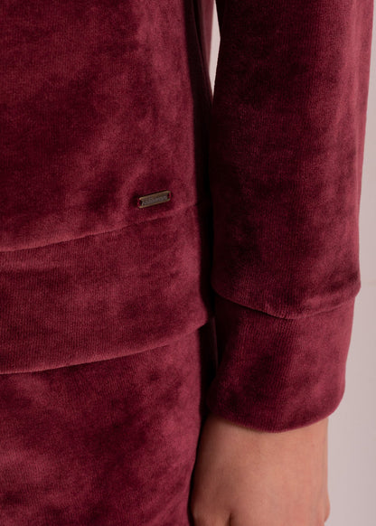 Hanorac Damă Velvet Bordo