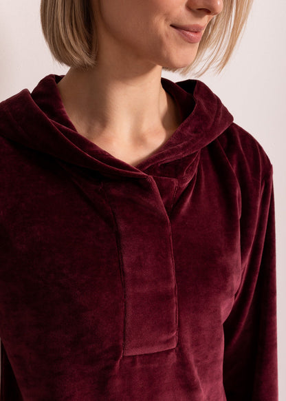 Hanorac Damă Velvet Bordo