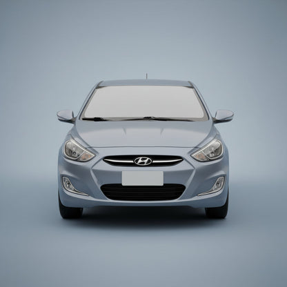 Covorase Auto Hyundai Accent IV (FL-2015–2019)-Cauciuc Tip Tavita-Silver