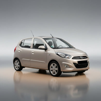 Covorase Auto Hyundai i10 2010-2013 - Cauciuc Tip Tavita-Silver