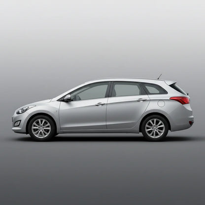 Covorase Auto Hyundai i30 II Tourer (2012-2017) - Cauciuc Tip Tavita -Silver