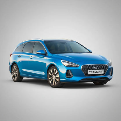 Covorase Hyundai i30 III Tourer 2017-2020 - Cauciuc Tip Tavita -Blue