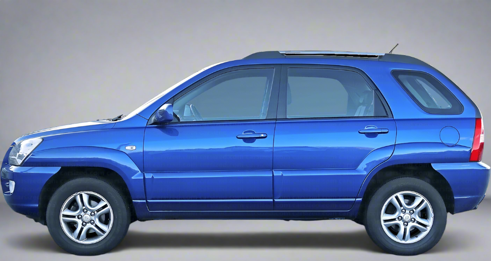 Hyundai Tucson I (2004-2009) Covorase Auto TeamCar®- Cauciuc Tip Tavita Blue