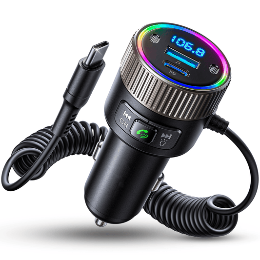 Incarcator auto Timebox, 60W, 1 x USB QC 3, 1 x USB-C, 1 x Cablu Type-C, Negru