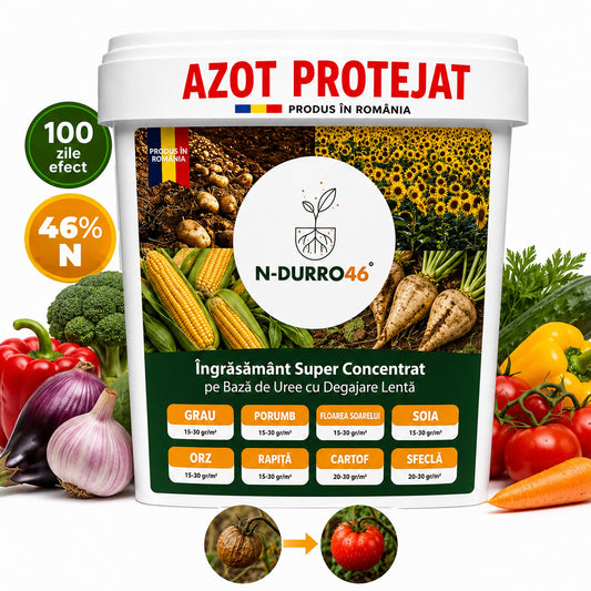 Ingrasamant cu Azot si Extracte Humice - N-Durro 46, 46% N, Efect 100 Zile, 2 kg