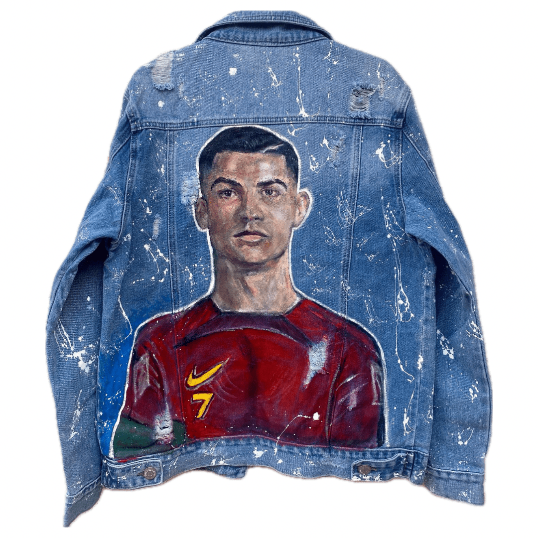 Jachetă Denim Cristiano - Handpainted Premium