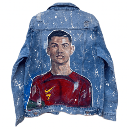 Jachetă Denim Cristiano - Handpainted Premium