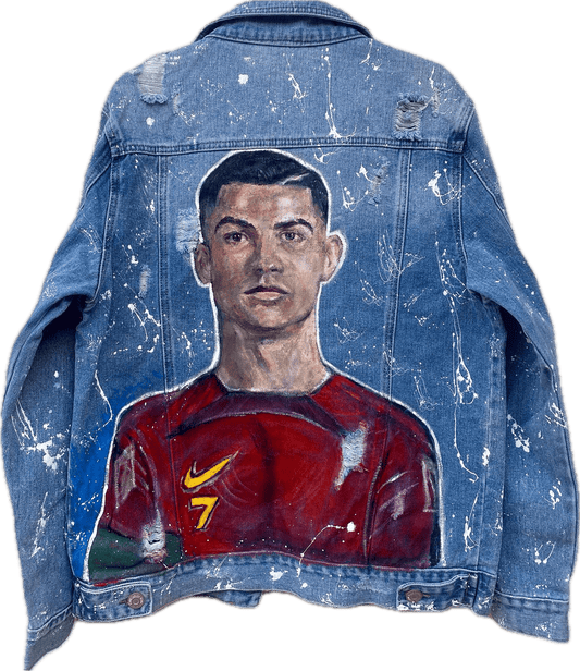 Jachetă Denim Cristiano - Handpainted Premium