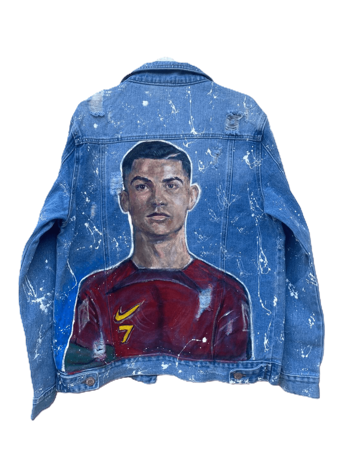 Jachetă Denim Cristiano - Handpainted Premium