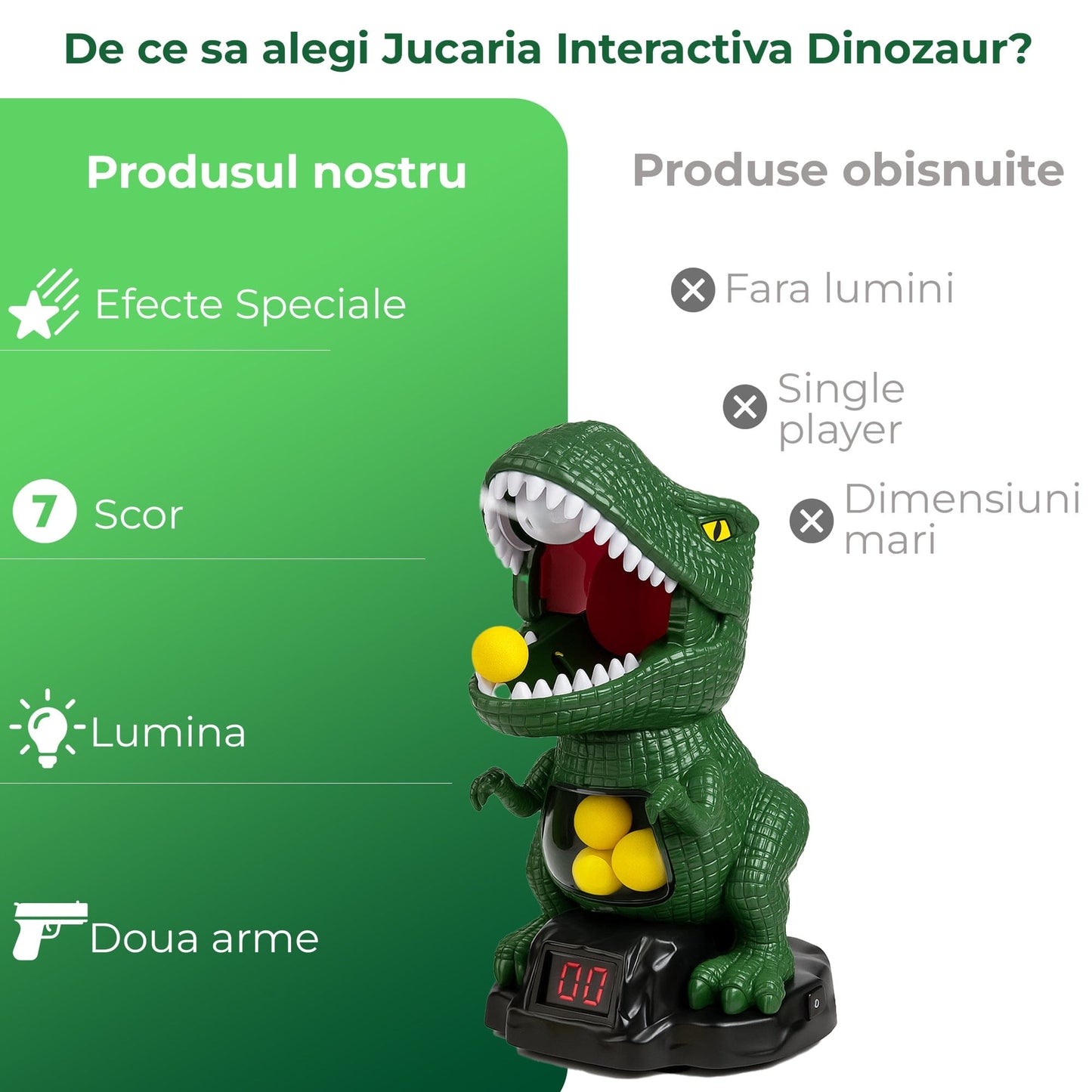 Jucarie interactiva tragere la tinta Dinozaur Timebox, 2 Pusti