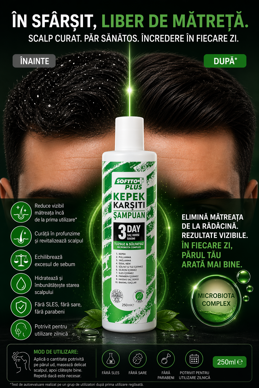 Șampon Reparator Anti-Mătreață