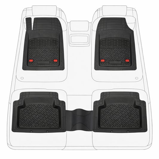 Covorase Auto TeamCar®Tip Tavita Compatibile Citroen C1 I (2005-2014) Negru