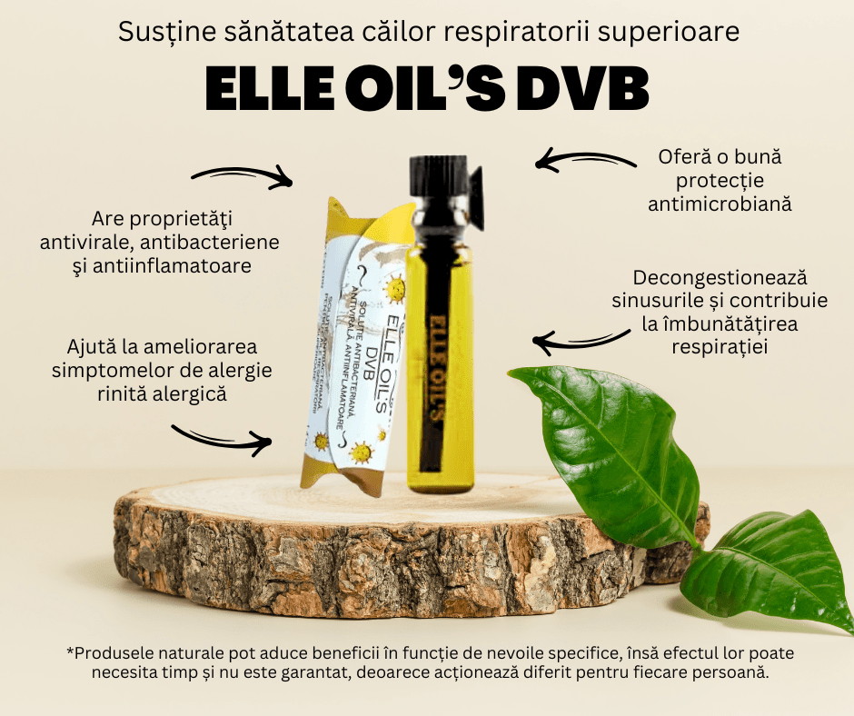 Elle Oil's DVB – Primul Antiviral Natural Românesc | Protecție Respiratorie