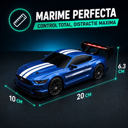 Masina cu telecomanda RC Timebox, 30km/h, 1:24, 4x4, Drift car, Albastru