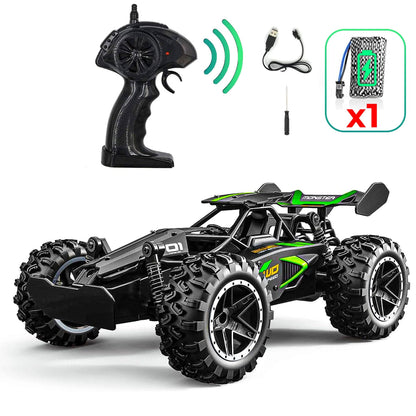 Masina cu telecomanda Monster RC Truck Timebox, 25km/h, 1:18, 2WD, Negru/Verde