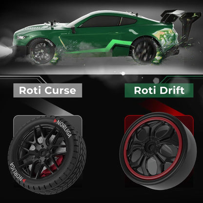 Masina cu telecomanda RC Timebox, 30km/h, 1:16, 4x4, Drift car, Verde