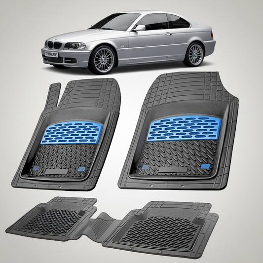 Covorase Cauciuc Compatibile BMW Seria 3 E46 Coupe (1998–2006) Blue