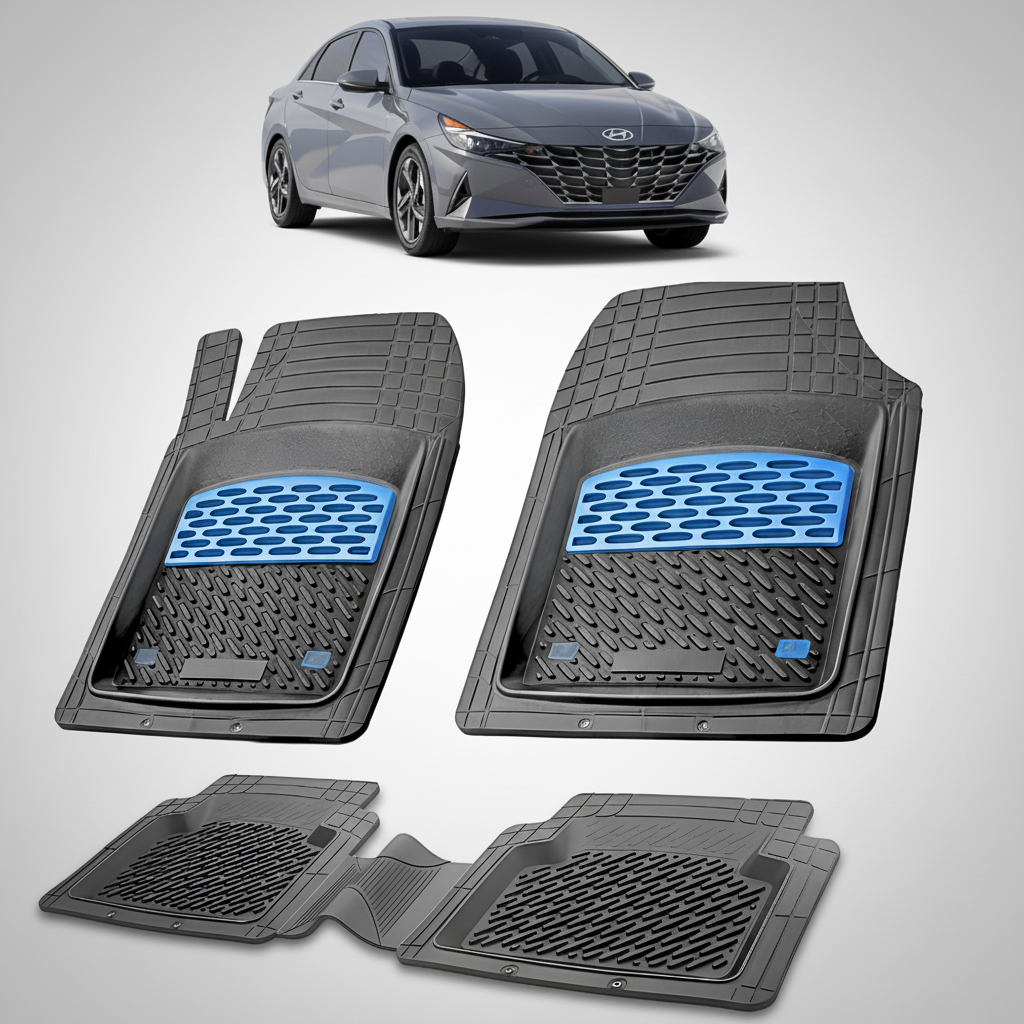 Covorase Auto Cauciuc Compatibile Hyundai Elantra VII (2020-2024) -Blue