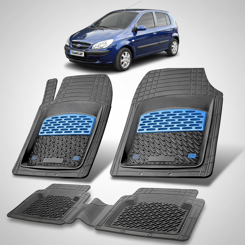 Covorase Auto Cauciuc Compatibile Hyundai Getz 2002-2011- Blue