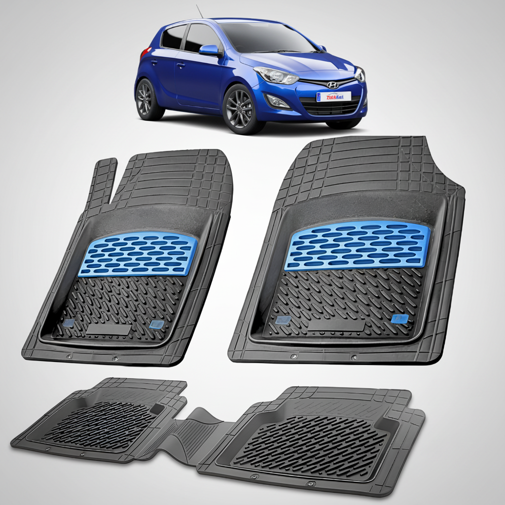 Covorase Auto Hyundai iGen i20 2012-2014 - Tavita Cauciuc-Blue