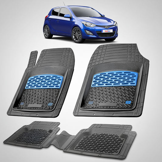 Covorase Auto Hyundai iGen i20 2012-2014 - Tavita Cauciuc-Blue