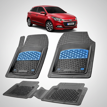 Covorase Auto Hyundai i20 Hatchback 2014-2018 - Tavita Cauciuc-Blue