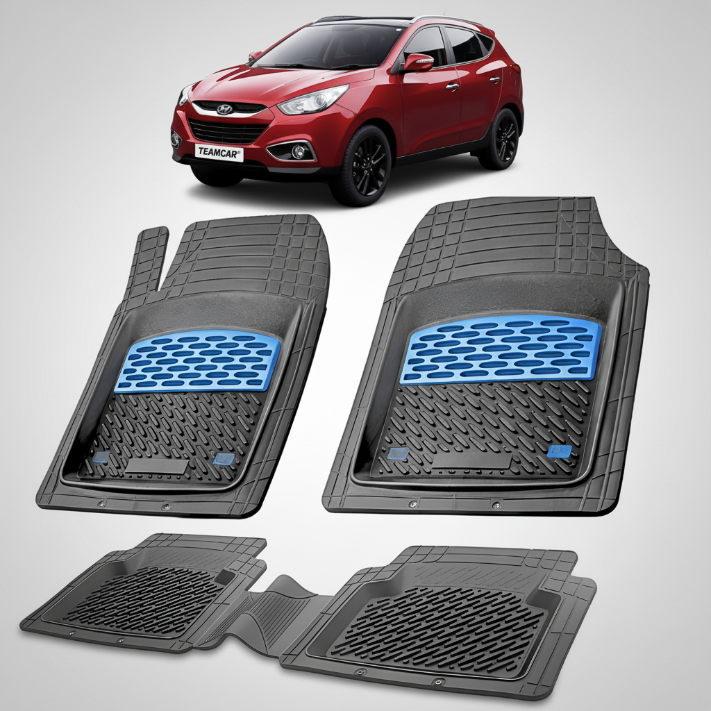 Covorase Hyundai ix35 FL 2013–2015 Tavita cauciuc-Blue