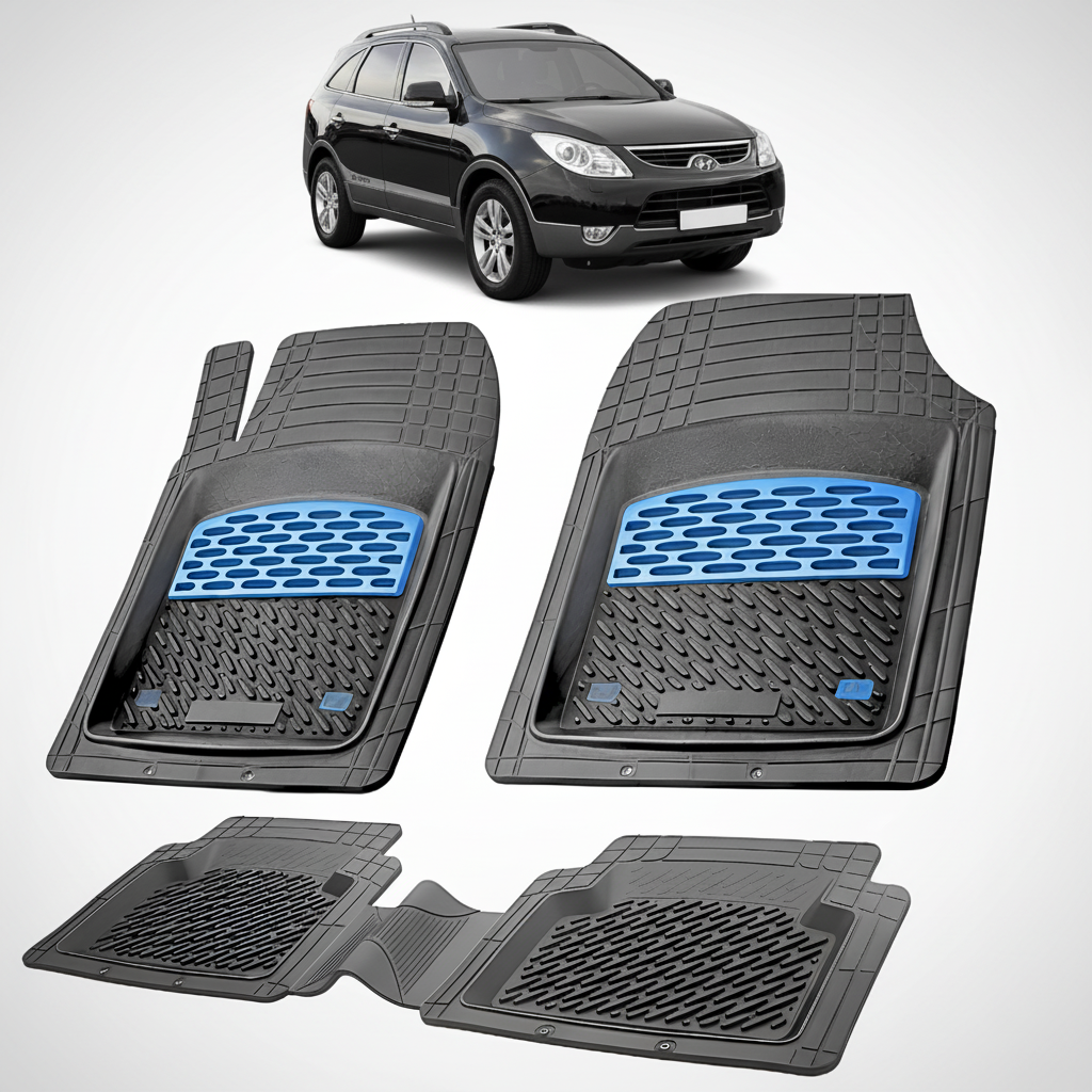Covorase Hyundai ix55 2009–2012 Tavita din cauciuc-Blue