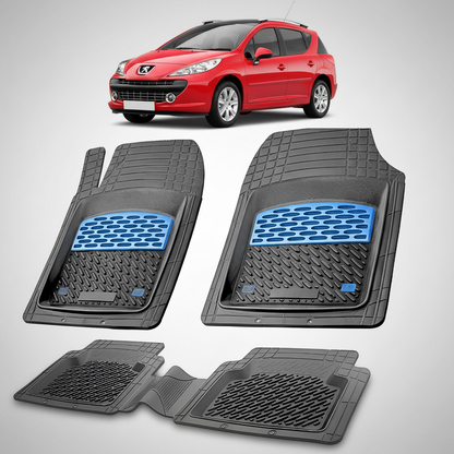 Covorase Auto Tip Tavita Compatibile Peugeot 207 SW (2007-2009)-Blue