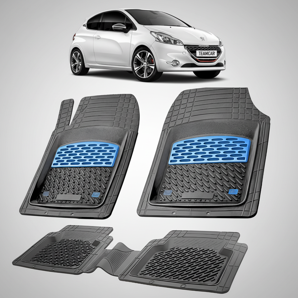 Covorase Auto Tip Tavita Compatibile Peugeot 208 (3 usi,2012-2015) Blue