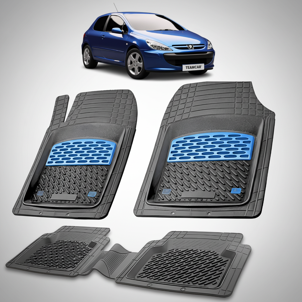 Covorase Auto Tip Tavita Compatibile Peugeot 307 Hatchback 3 usi 2001-2005 Blue