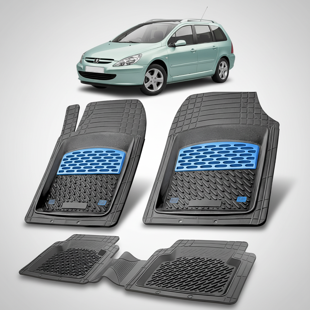 Covorase Auto Tip Tavita Compatibile Peugeot 307 SW (2002-2005) Blue