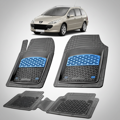 Covorase Auto Tip Tavita Compatibile Peugeot 307 FL (SW 2005-2008) Blue