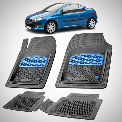 Covorase Tavita Cauciuc Compatibile Peugeot 206 CC 2000-2008, Blue
