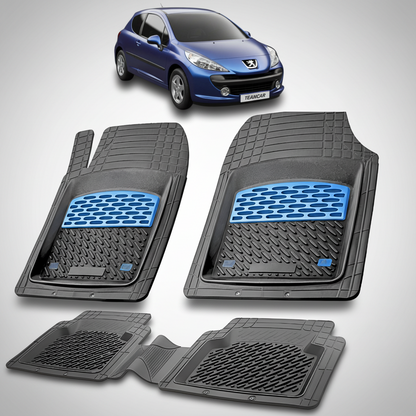 Covorase Auto Tip Tavita Compatibile Peugeot 207 Hatchback (3 usi 2006-2009)-Blue