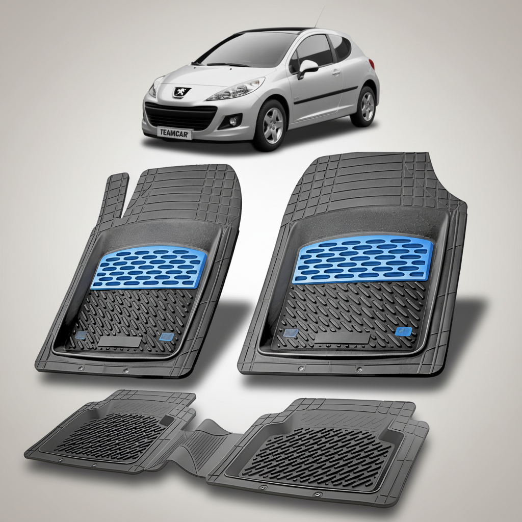 Covorase Tip Tavita Compatibile Peugeot 207 Hatchback (3 usi 2009-2012)-Blue