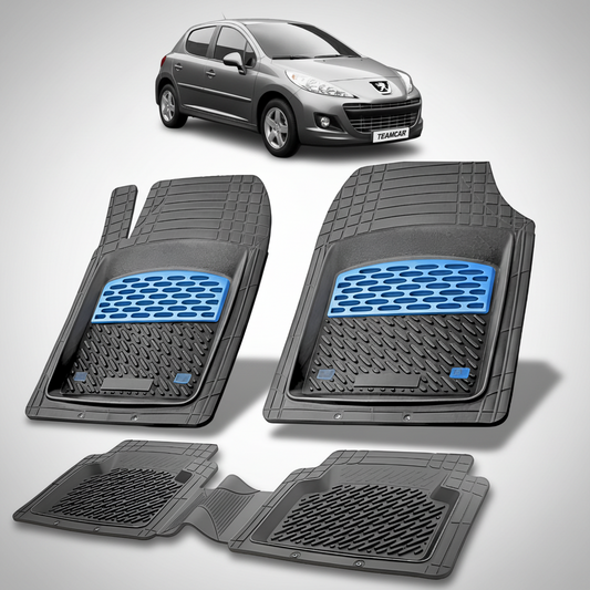 Covorase Tip Tavita Compatibile Peugeot 207 Hatchback (5 usi 2009-2012)-Blue
