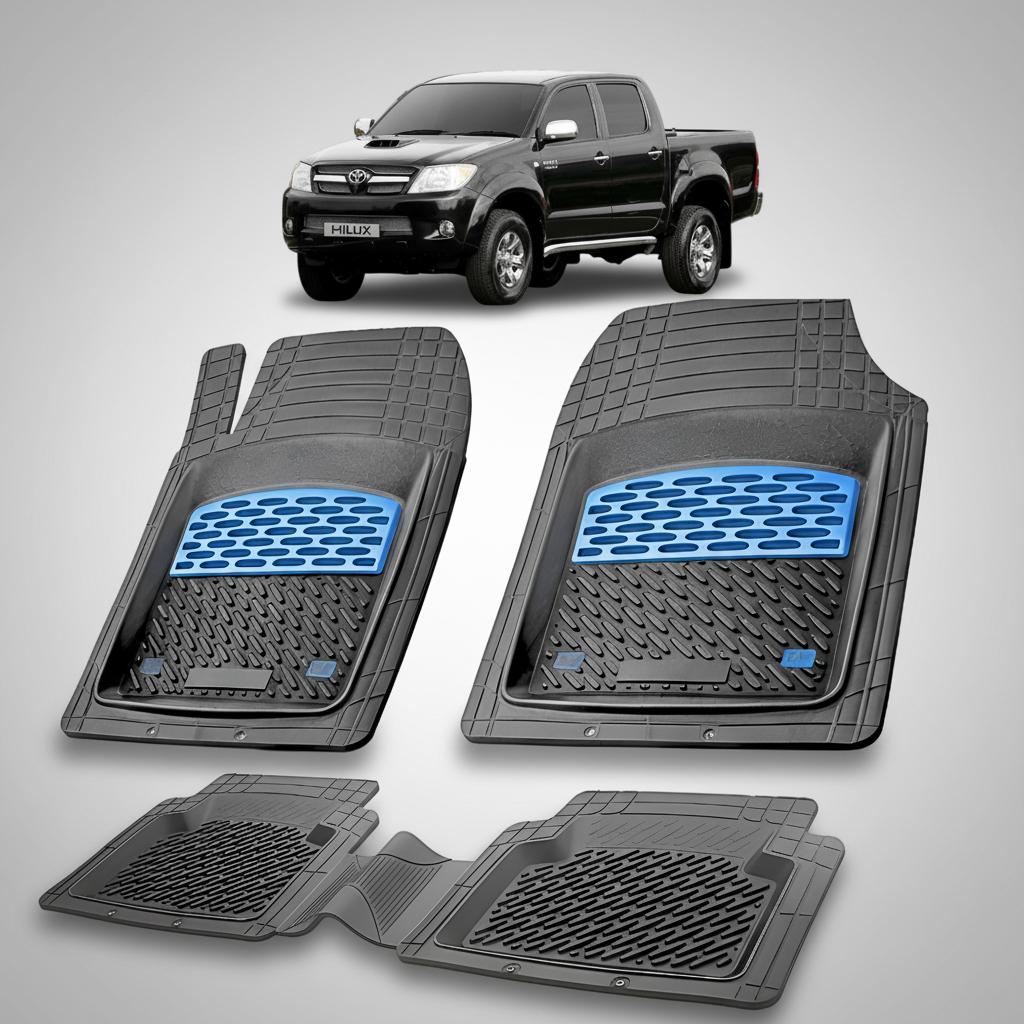Covorase Auto Tip Tavita Compatibile Toyota Hilux VII (2005–2015) Blue