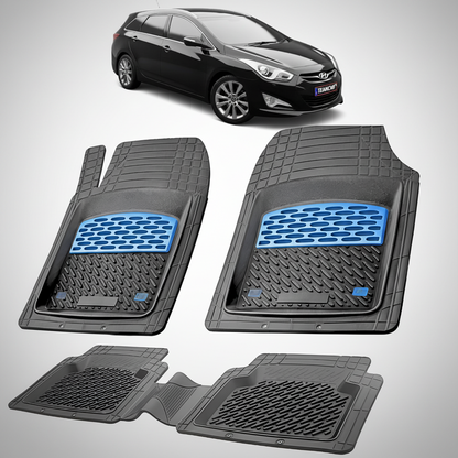 Covorase Hyundai i40 Wagon 2011 – 2015 - Cauciuc Tip Tavita -Blue