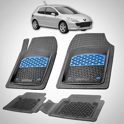 Covorase Auto Tip Tavita Compatibile Peugeot 307 Hatchback 3 usi 2005-2008 Blue