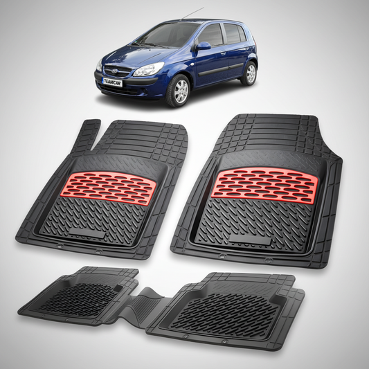 Covorase Auto Cauciuc Compatibile Hyundai Getz 2002-2011- Red