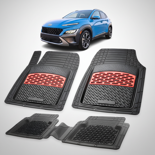 Covorase Hyundai Kona Tavita Cauciuc Compatibile 2021–2023 Red