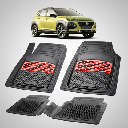 Covorase Hyundai Kona Tavita Cauciuc Compatibile 2017–2020 Red