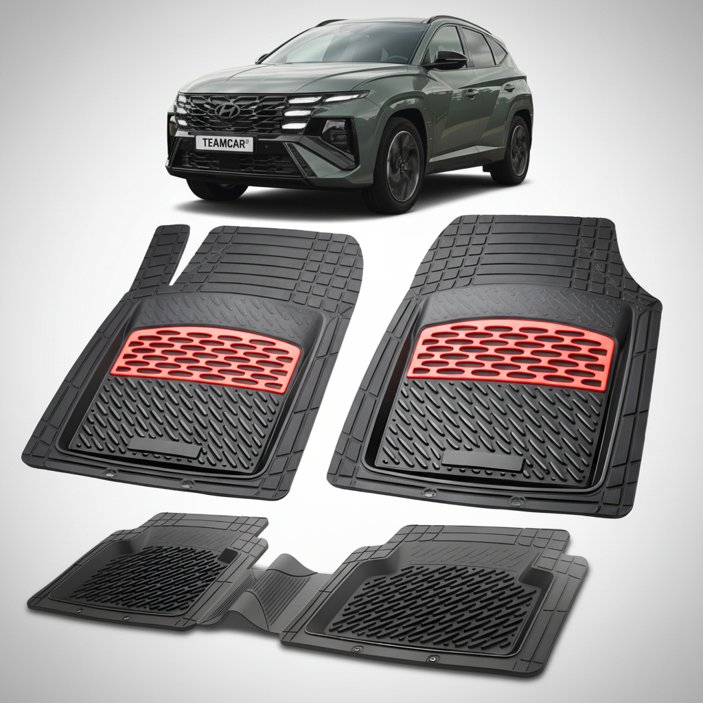 Covorase Auto Tavita Cauciuc Compatibile Hyundai Tucson III (2020-2024) - Red